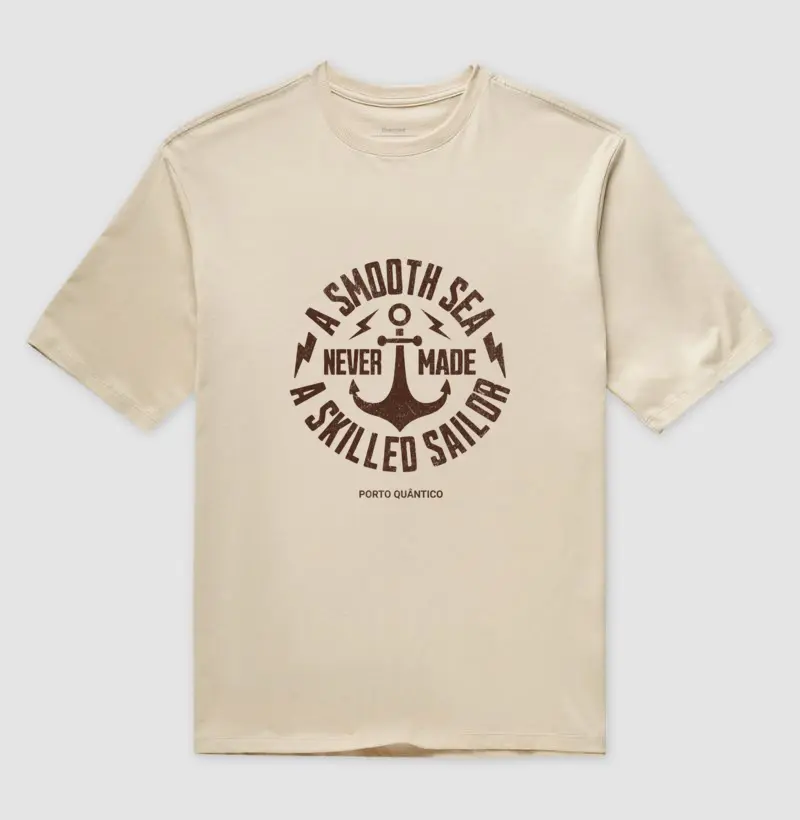 Camiseta Unissex Oversized 100% Algodão - Smooth Sea