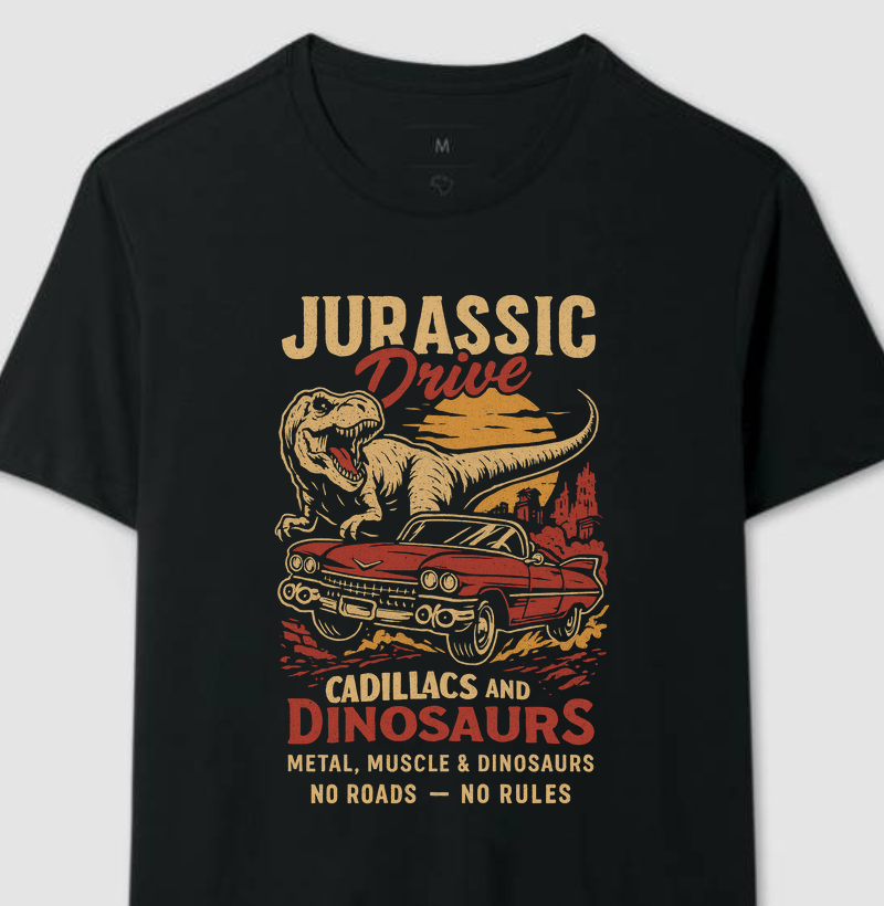 Jurassic Drive Cadillacs and Dinosaurs Retro Series