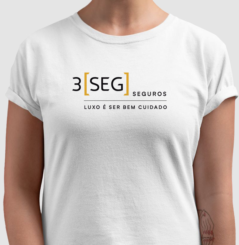 3SEG LUXO É SER BEM CUIDADO Camiseta Algodão