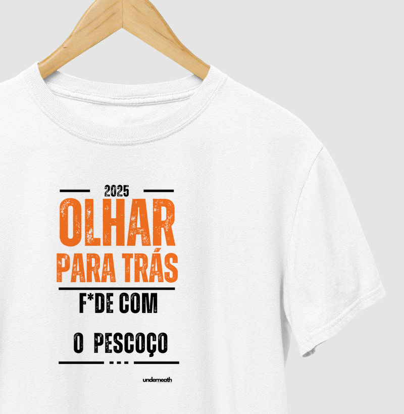 camiseta olhar para trás 