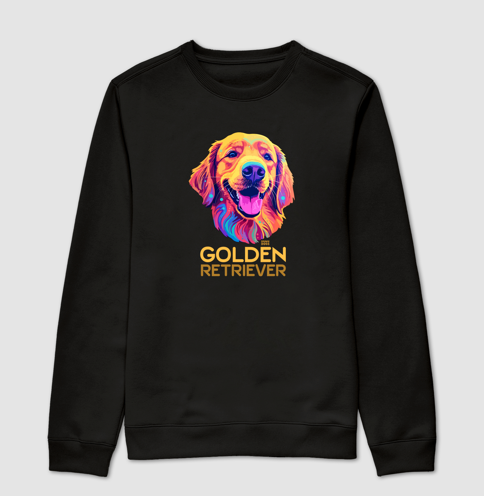 Golden Retriever colorido