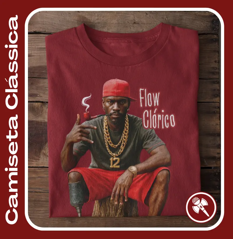 Mano Saci Foto Realista - Coleção Flow Clórico - Camiseta Clássica
