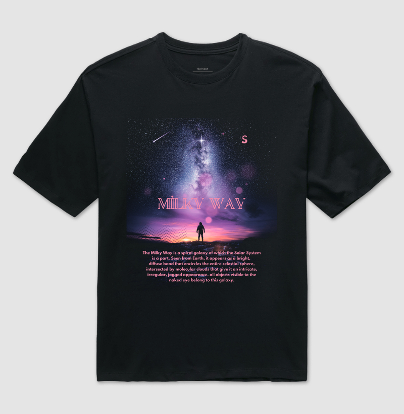 Via Láctea, a nossa galáxia. Camiseta Supernova Estampada 