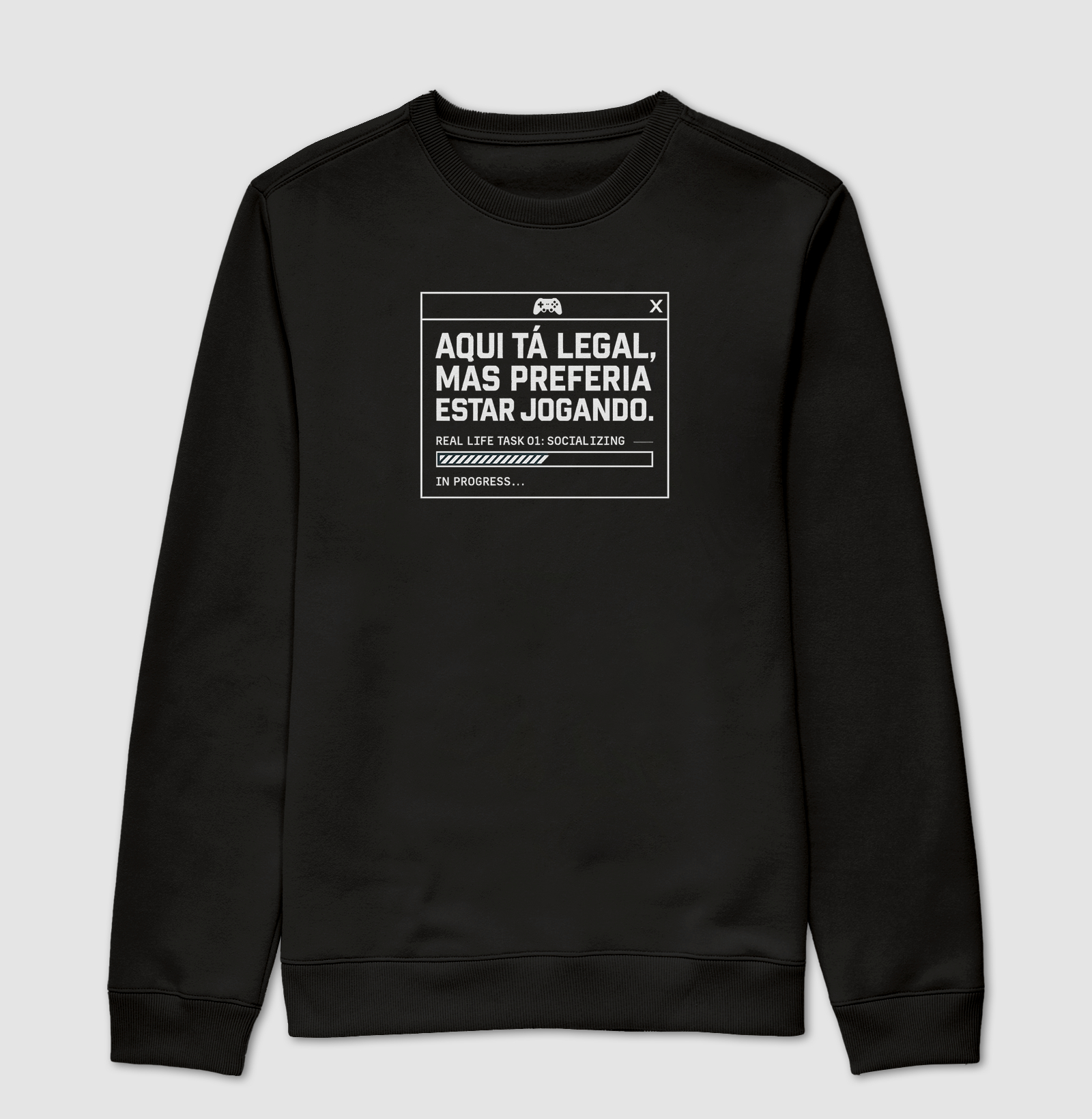 Camiseta Gamer Preferia Estar Jogando – Estilo HUD | ManaMoney