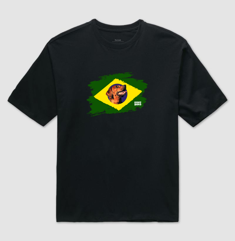 Bandeira Brasil e caramelo