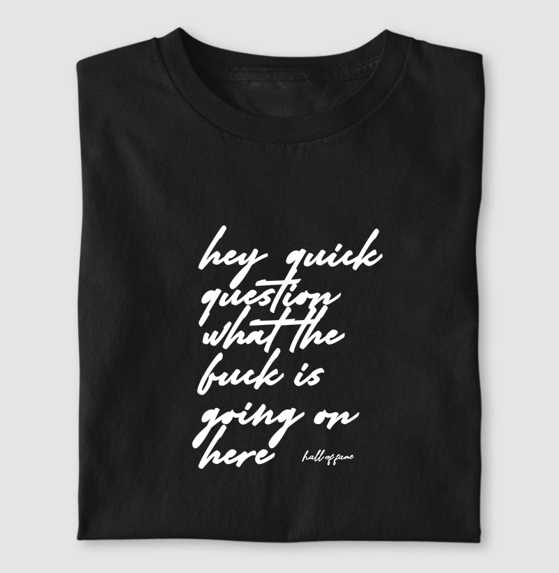 Camiseta estampada hall of fame masculino - hay quick ask