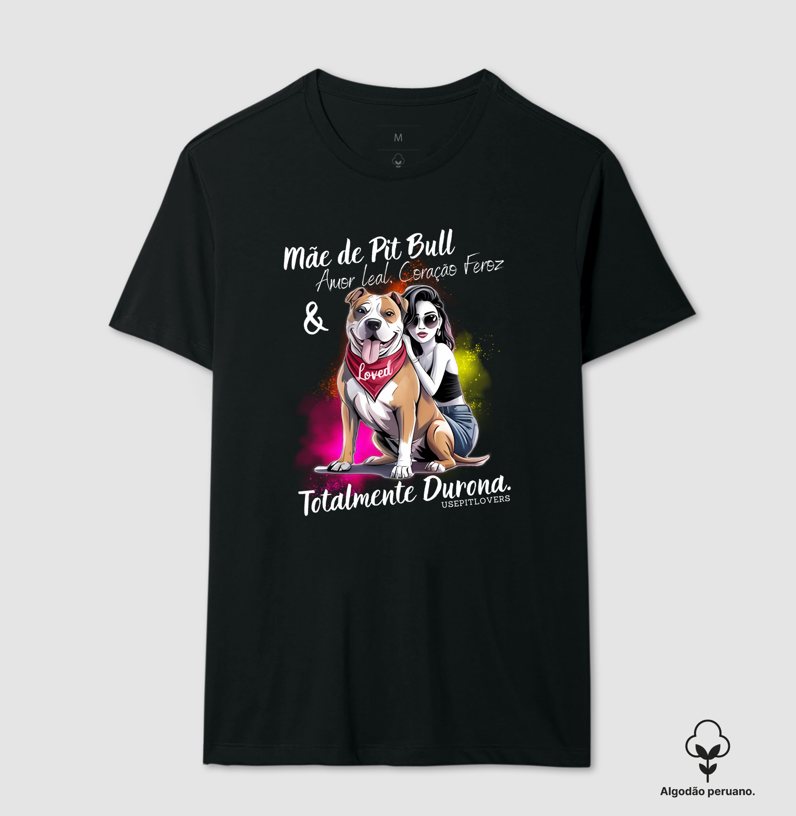 MÃE DE PIT BULL AMOR LEAL CORAÇÃO FEROZ E TOTALMENTE DURONA