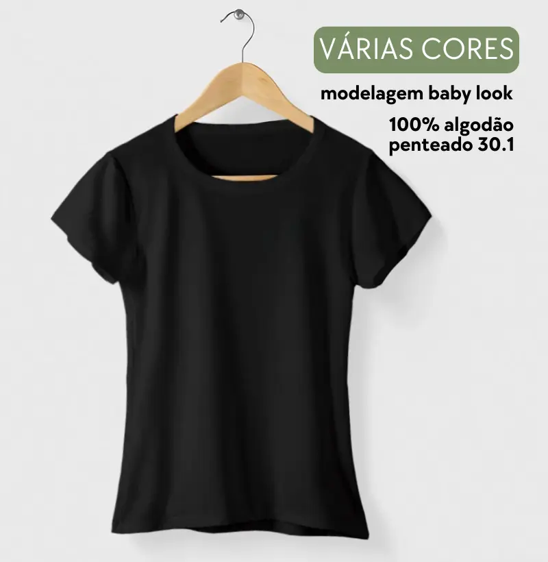Baby Look Sem Estampa