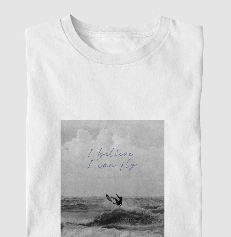 Camiseta Masculina - I Believe i Can Fly - 100% Algodão