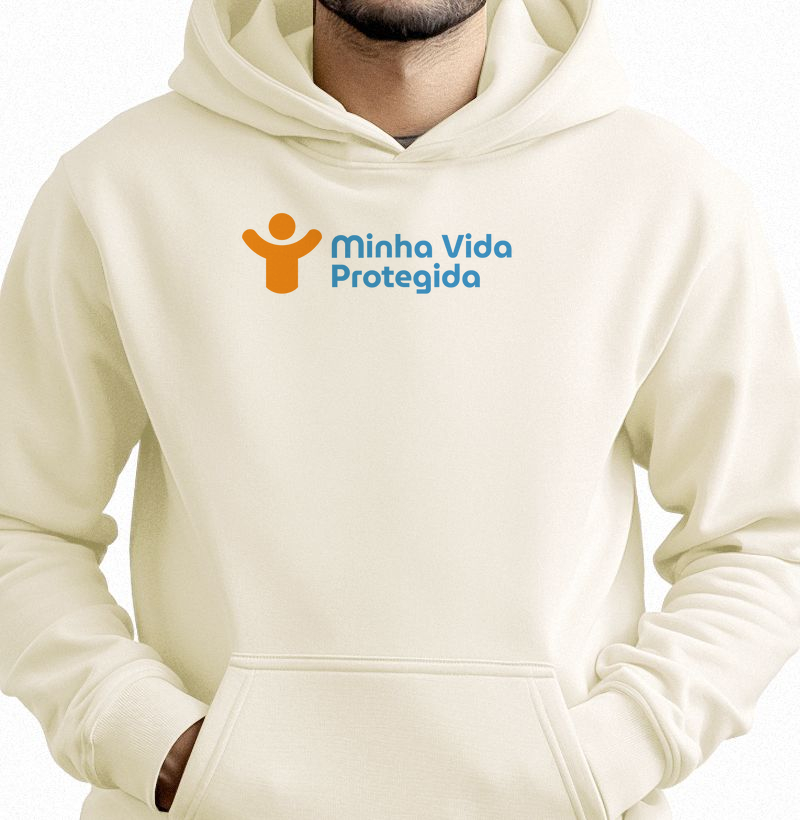 Minha Vida Protegida (Moletom Hoodie Slim)