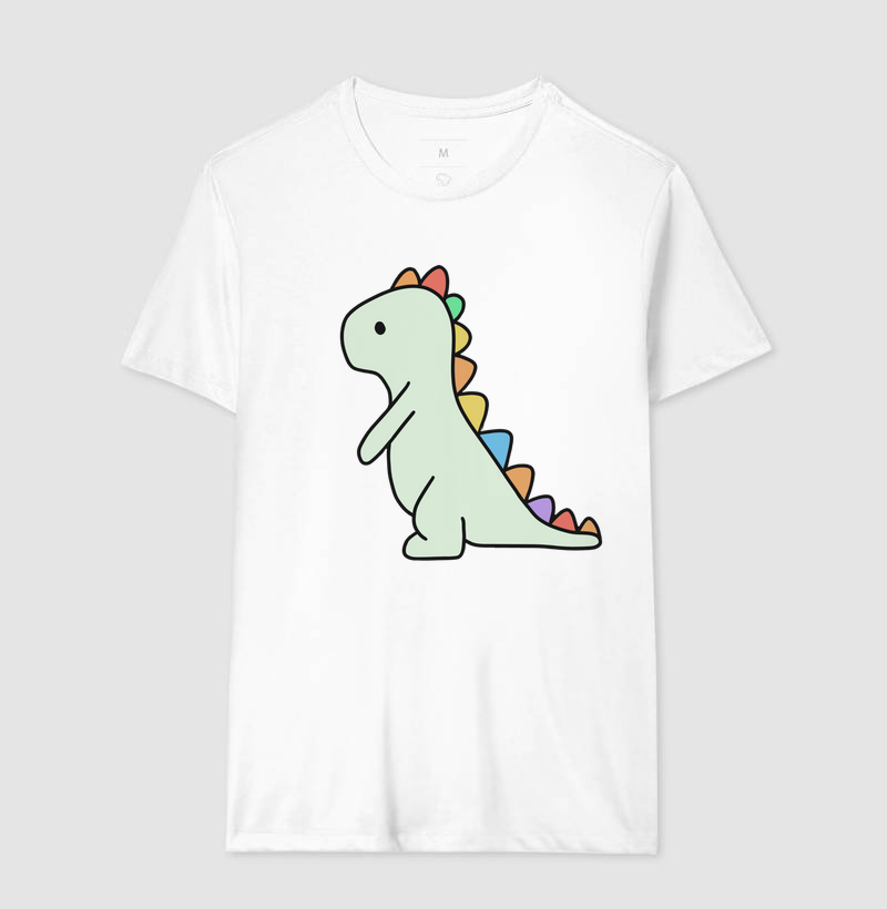 Camiseta Dinossauro Colorido 