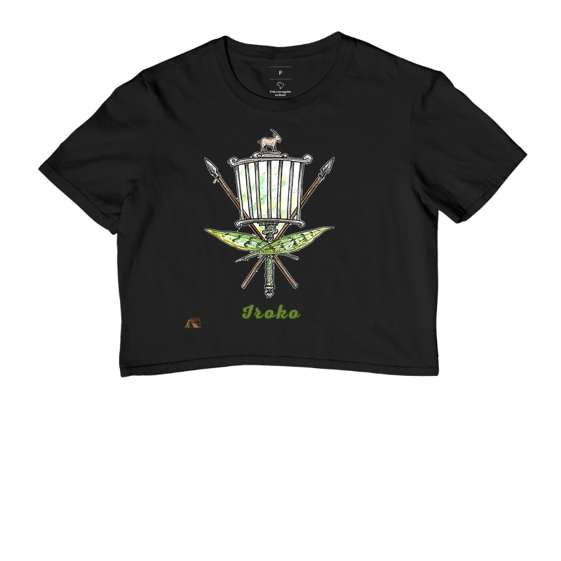 Camiseta Aruanda ê Armas de Iroko Força Ancestral em 100% Algodão