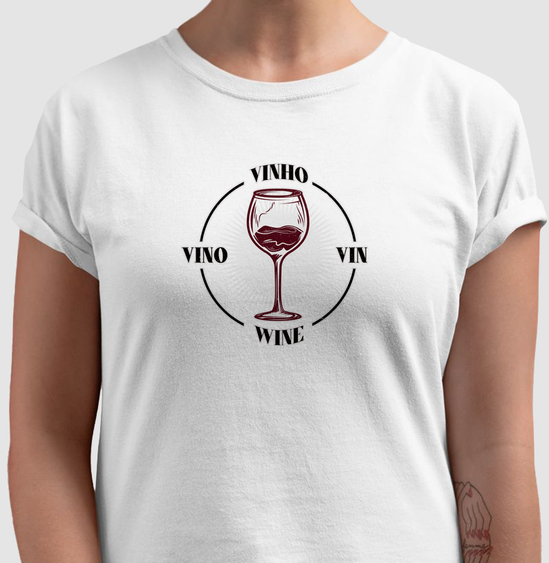 Vinho 4 Idiomas - 02 cores
