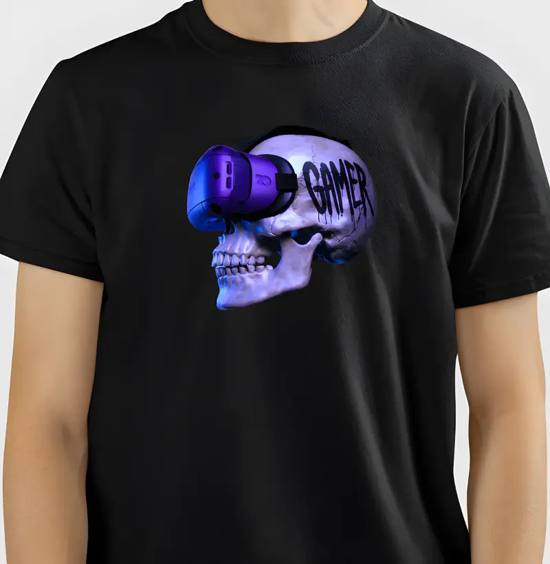 Camiseta Caveira Gamer VR 