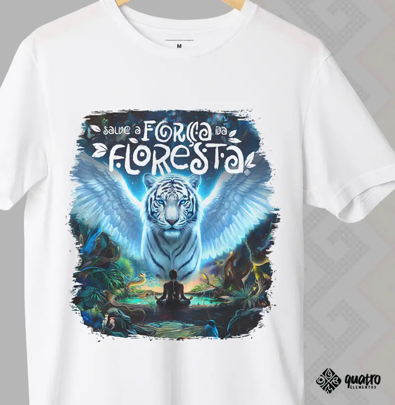 Força da Floresta Tigre Branco Alado
