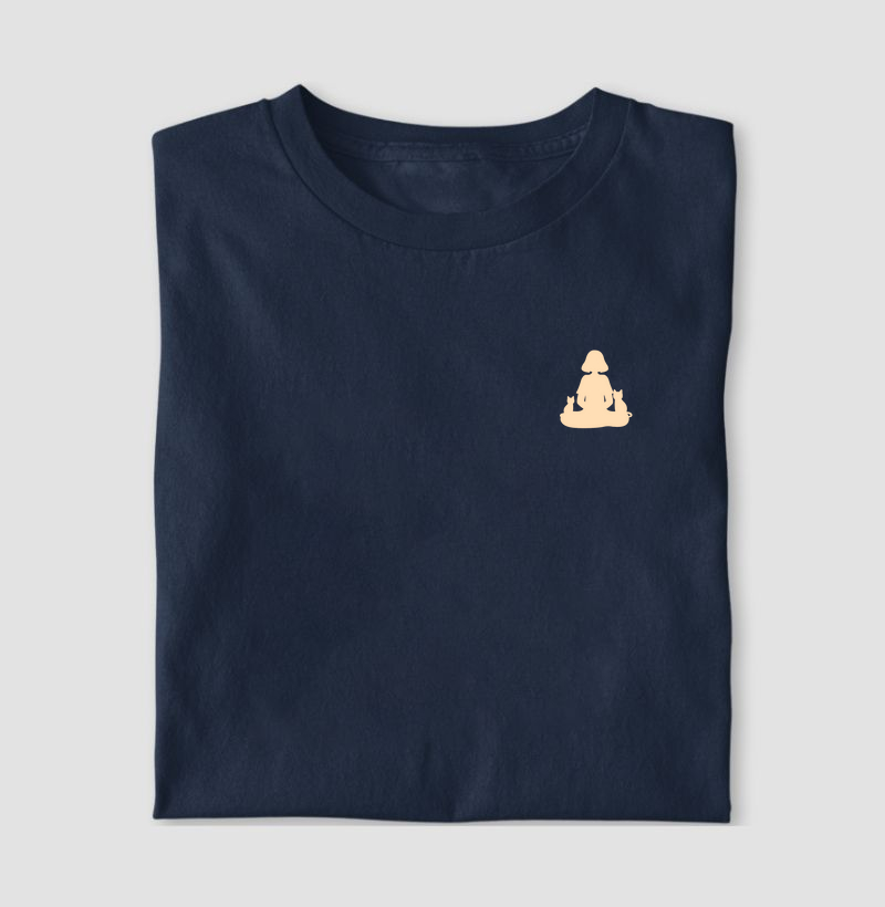 Camisetas- Meditação com Gatos
