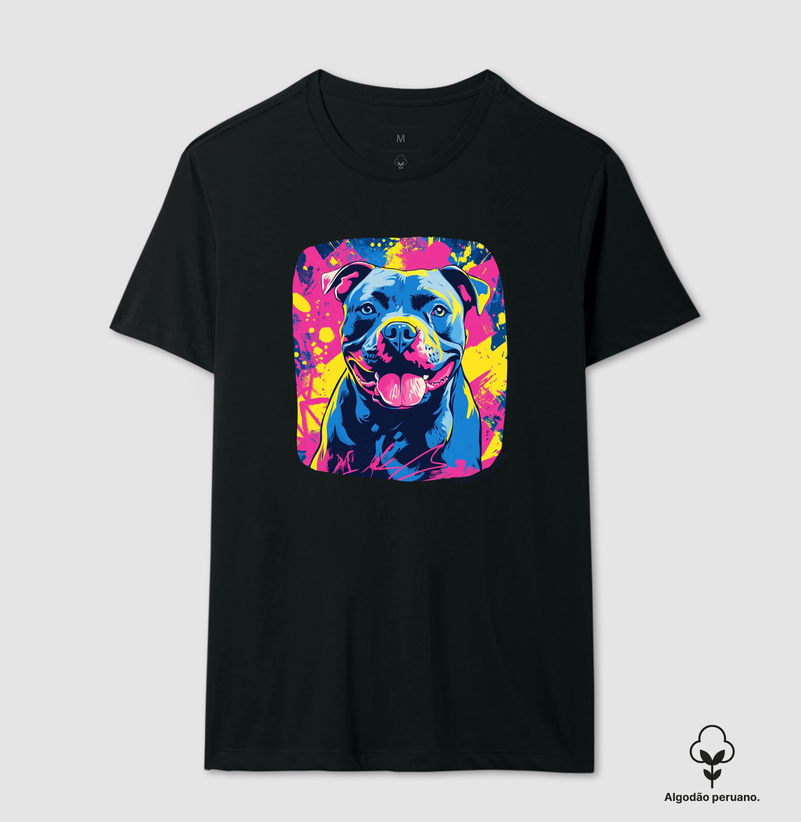 PIT BULL AZUL NEON