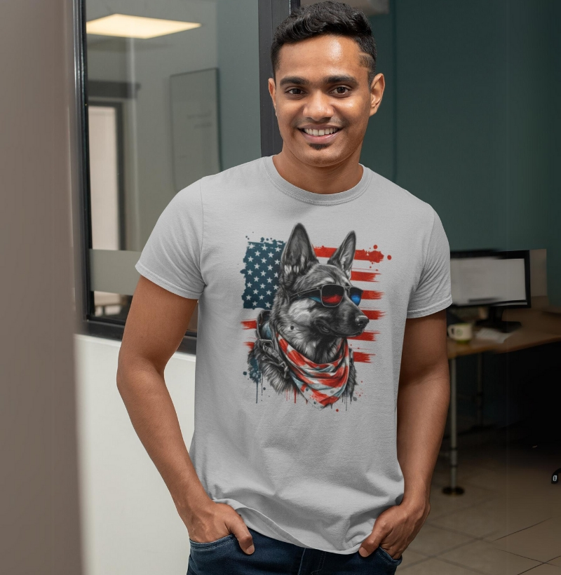 Camiseta com Estampa doguinho no estilo