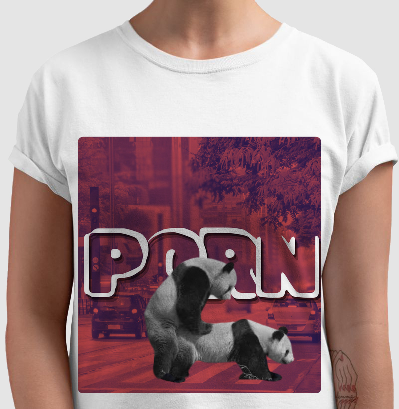 Camiseta Porn PANDA 5| Fantástico Mundo da Biologia