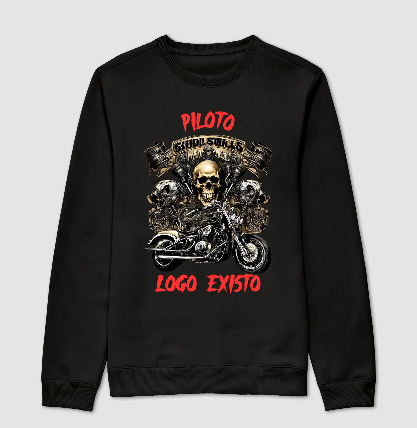 Suéter Moletom Piloto Logo Existo - Descartes