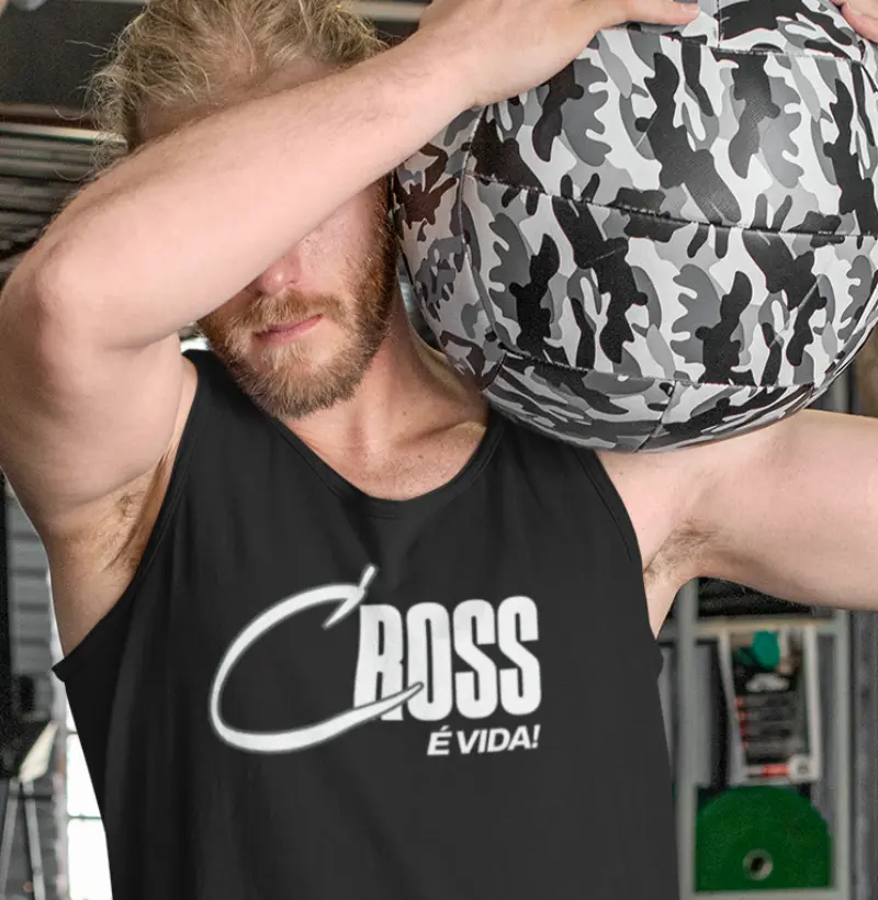 Camiseta Divertida de Crossfit | Cross é Vida! | Qualidade Atletiva e Reserva
