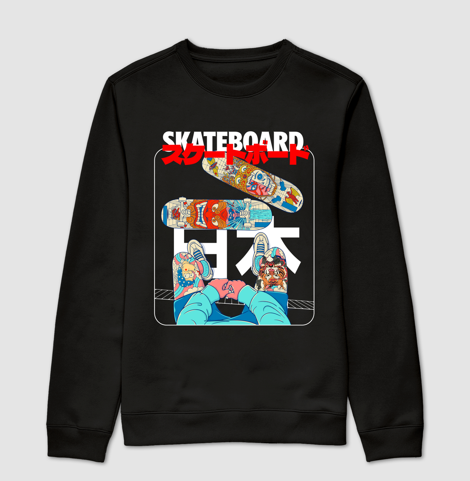 Moletom Nihon Skateboard Suéter