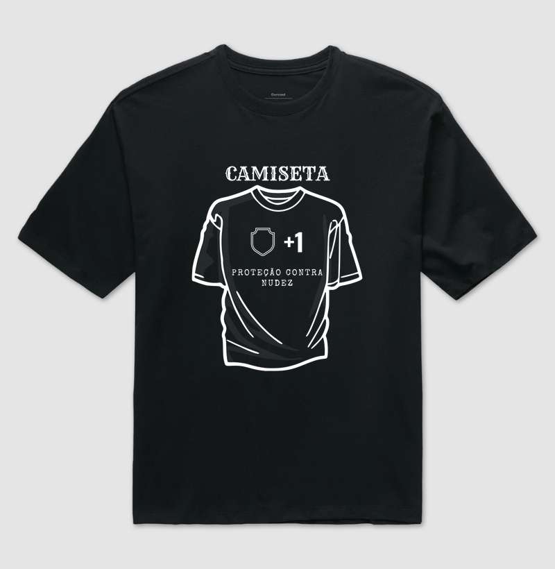 Camiseta - Proteção contra nudez (Oversized)