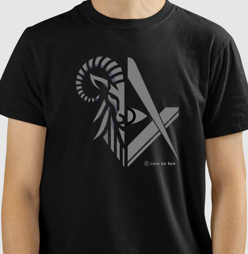 Camiseta maçonaria - Bode compasso CZ