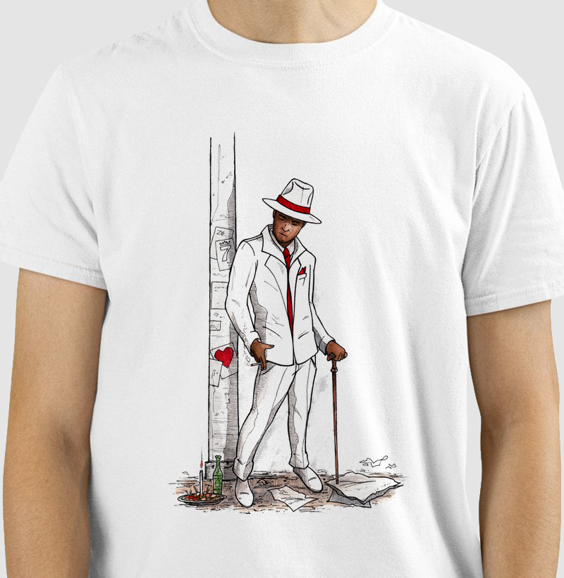 Camiseta Zé Pilintra Charme e Axé em Uma Só Peça 100% Algodão