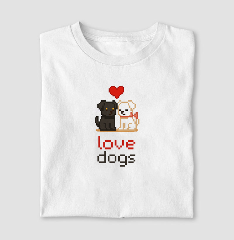 Pixel love dogs