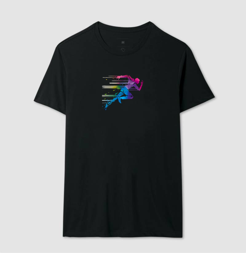 Camiseta Silhueta Mulher Corredora
