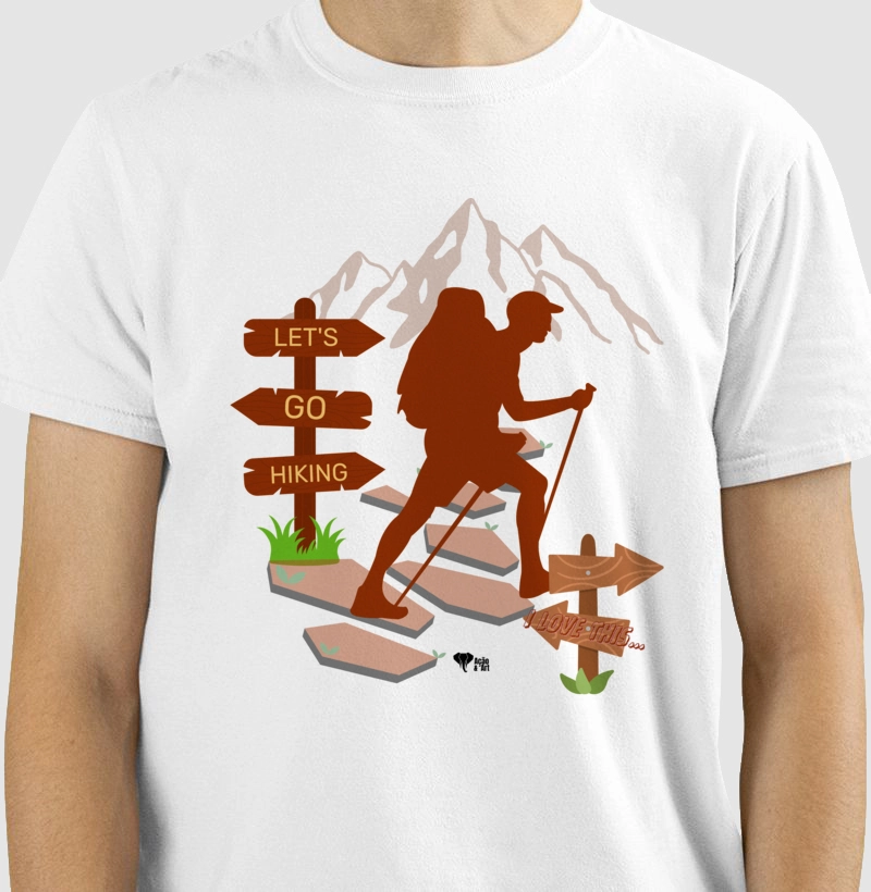 Camiseta Casual Trilha Montanha Caminhada