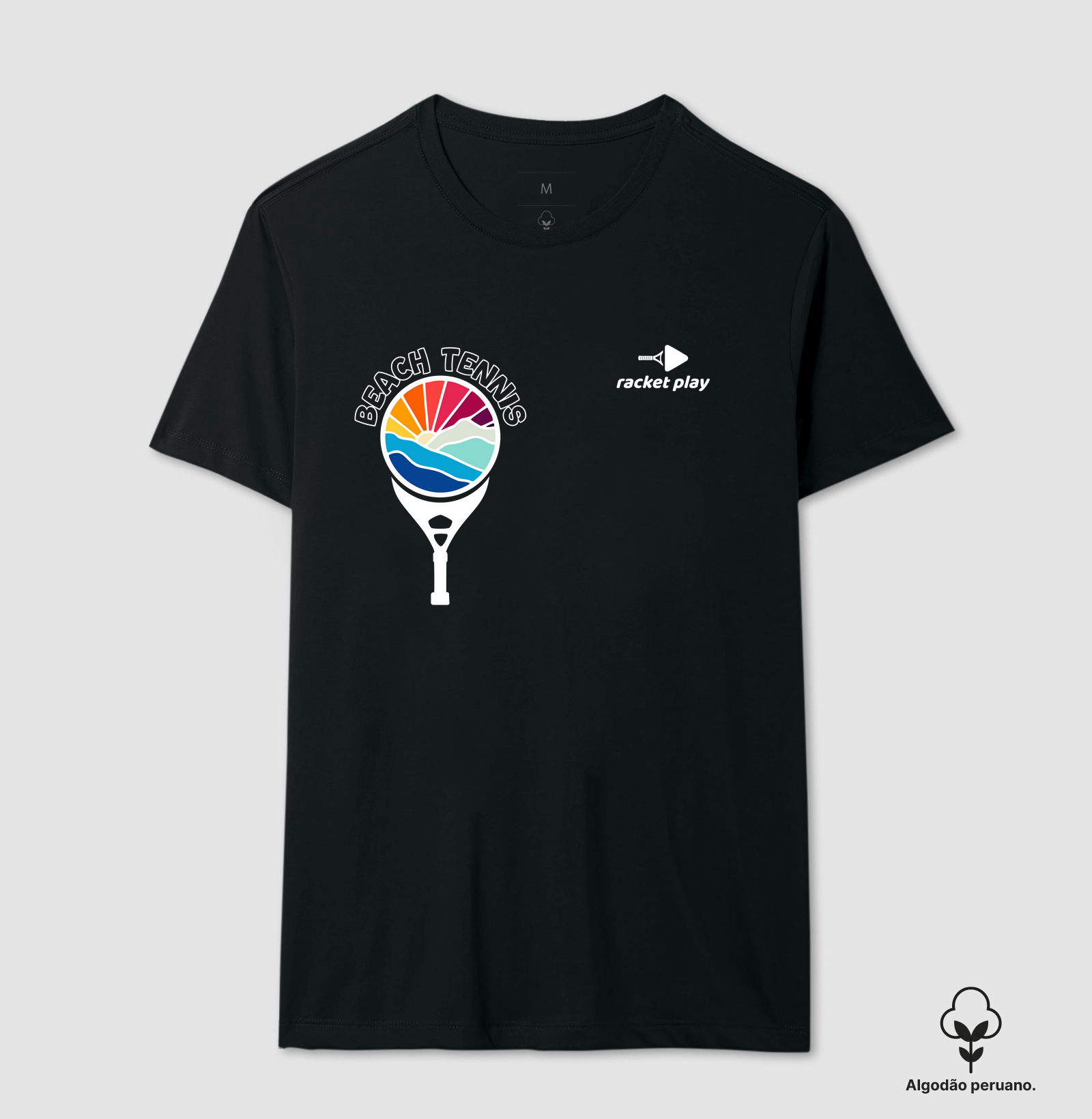 Camiseta Algodão Peruano Beach Tennis - Pôr do sol