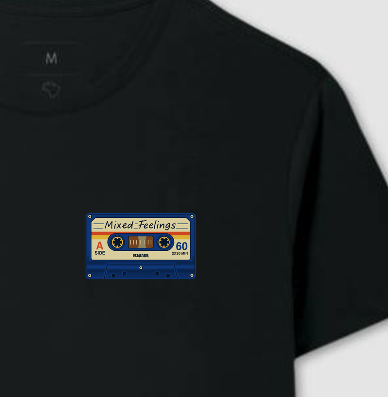 Camiseta MIXED FEELINGS TAPE (azul)