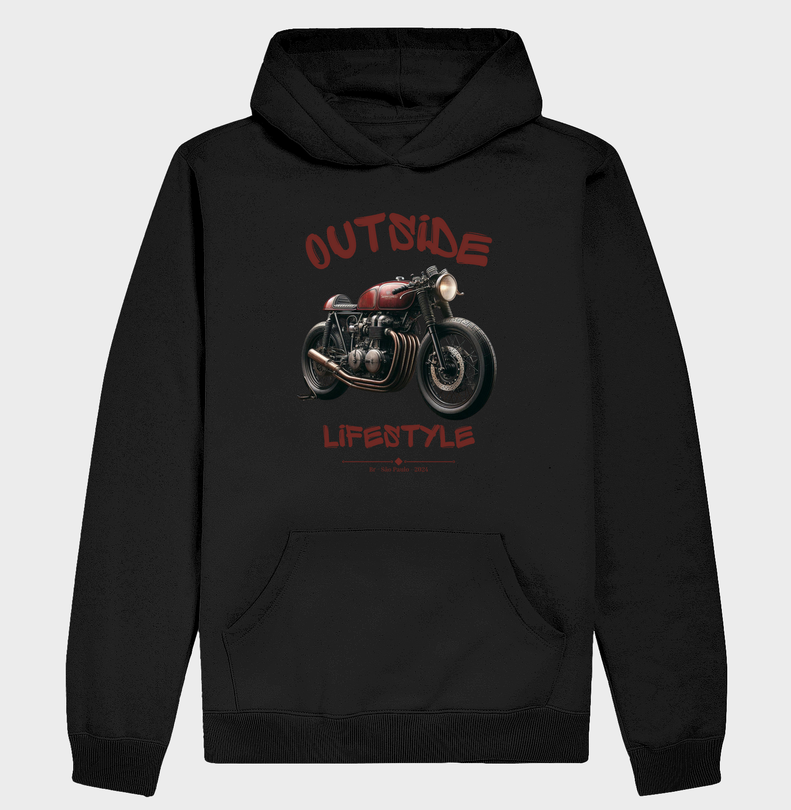 Moletom Canguru Caferacer
