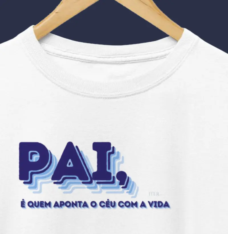 Pai, é que aponta o céu com a vida!