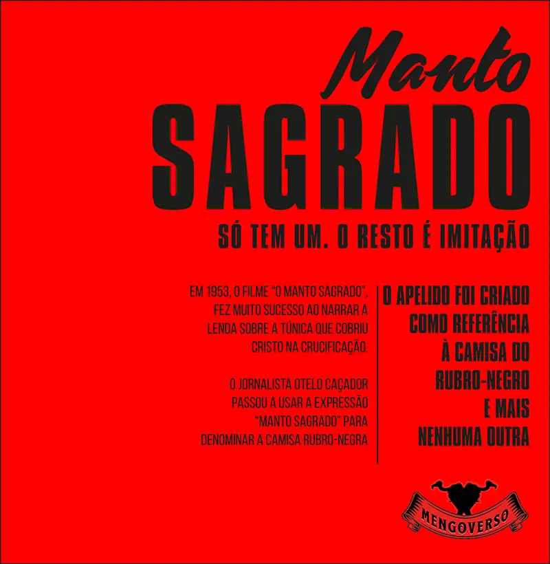 MANTO SAGRADO SÓ TEM UM
