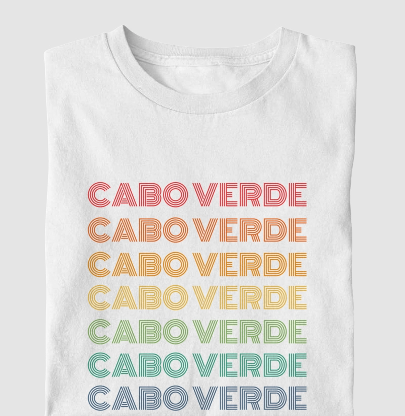 Cabo Verde Letreiro Retrô