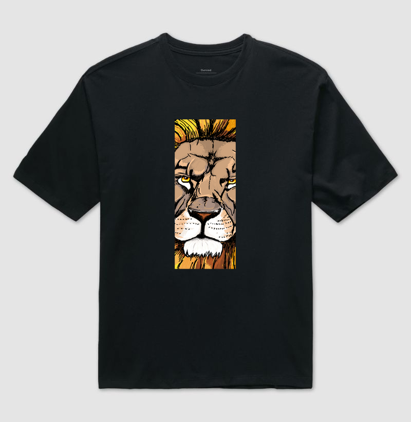 Camiseta Oversized Leão in Foco