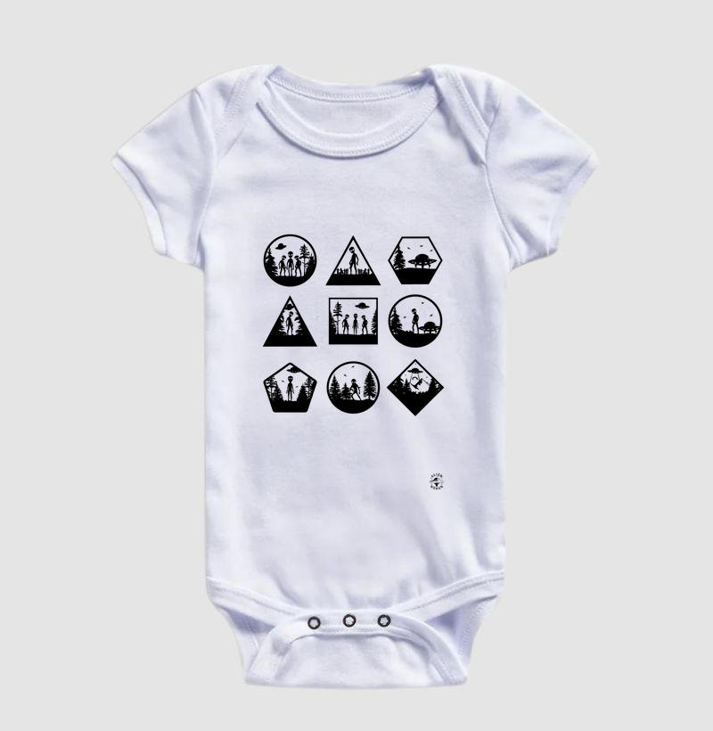 Body Infantil Coisas de Alien