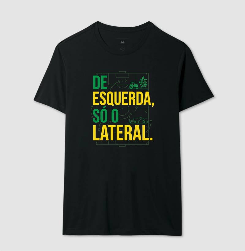 Camiseta De esquerda só o lataral