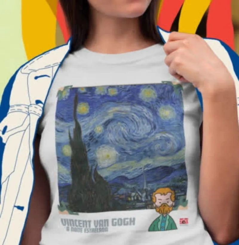 Noite Estrelada - sob o brilho do céu de Van Gogh