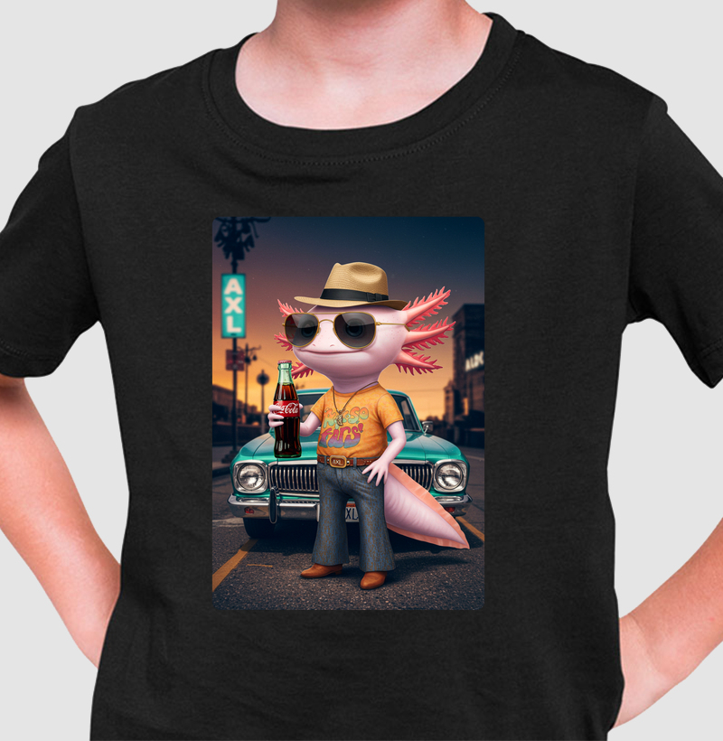 Camiseta Infantil - AXL, Curtindo uma Coca - Cola (01)