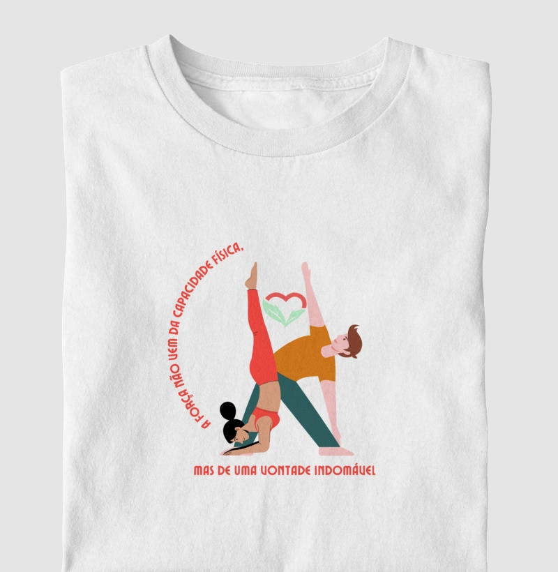 AMOR e YOGA - camiseta
