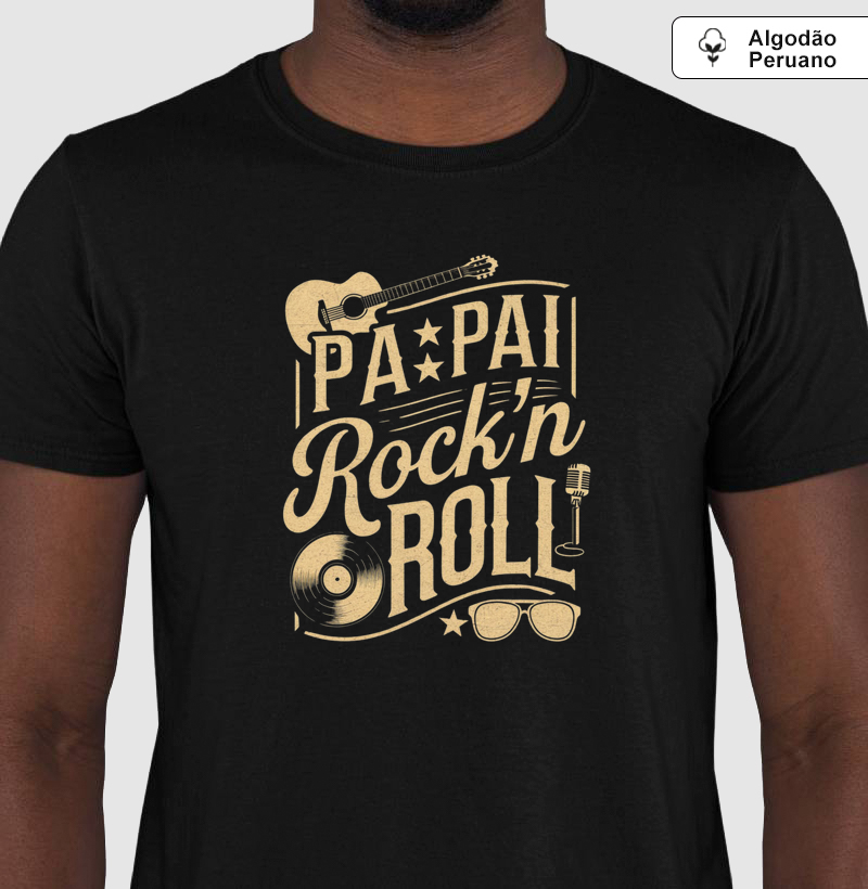 Papai rock'n'roll - dourado (algodão peruano)