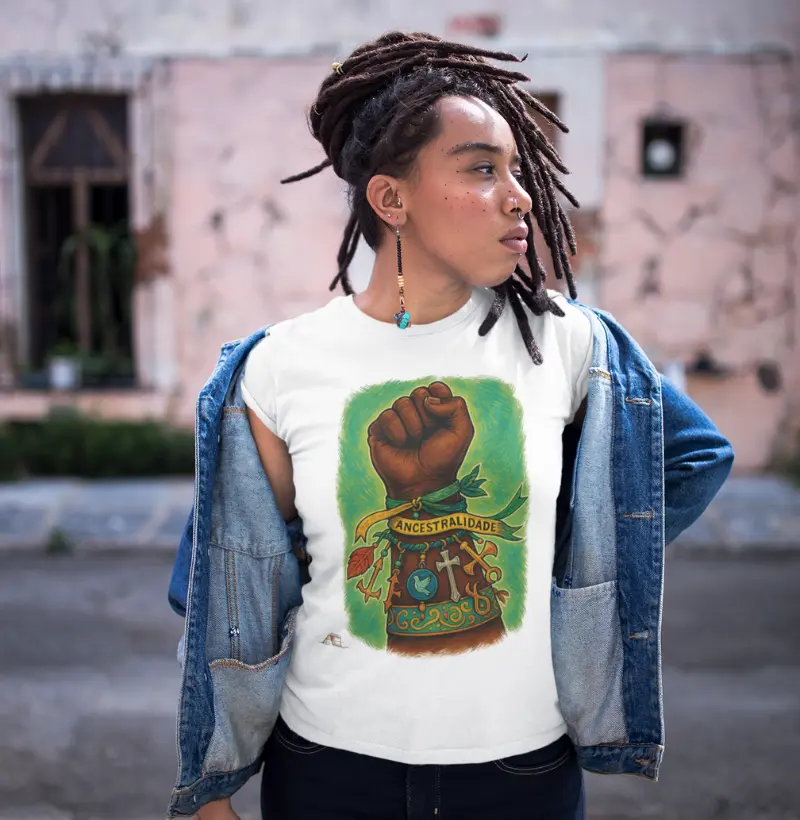Camiseta Ancestralidade 100% Algodão