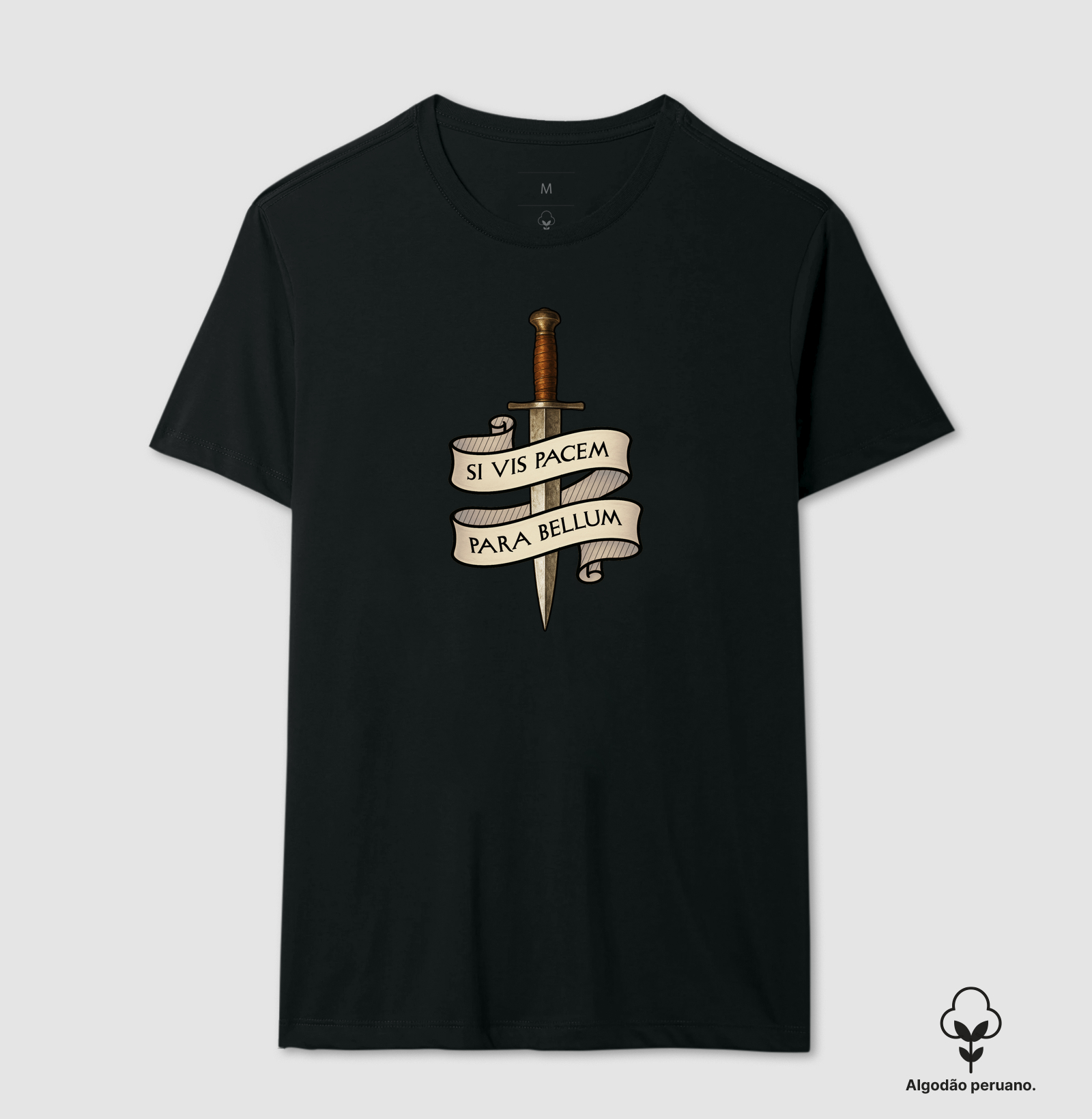 Camiseta "Si Vis Pacem Para Bellum" - Algodão Peruano