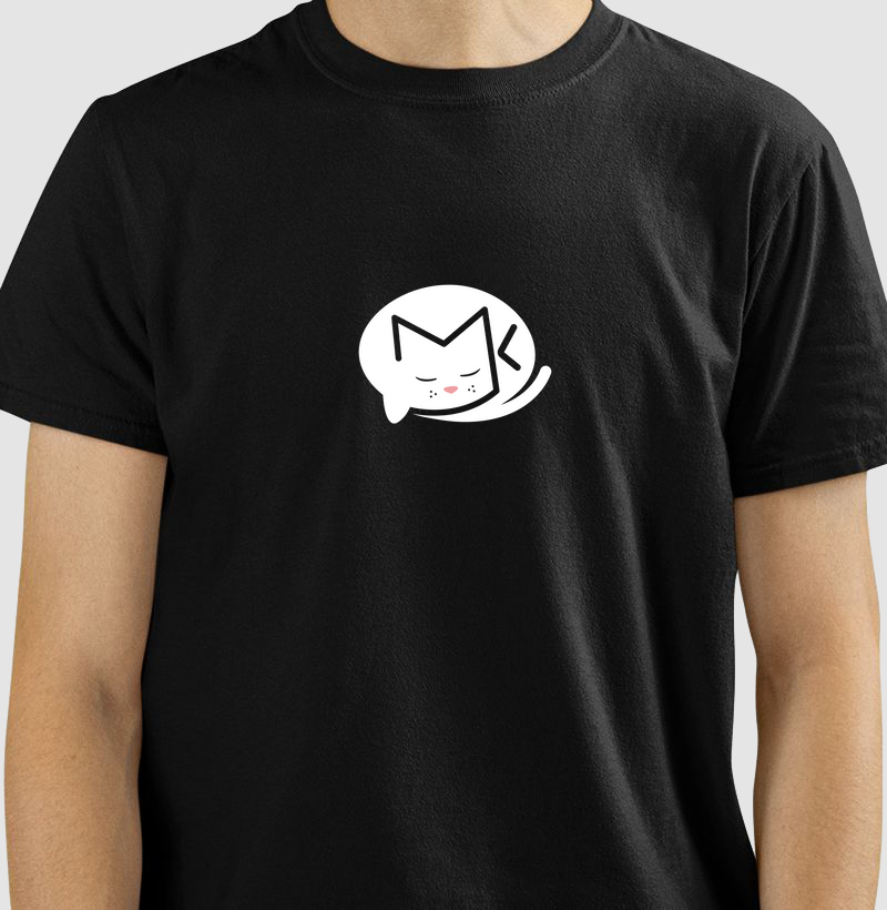 Camisa Mr.keem-MK Gatinho dorminhoco