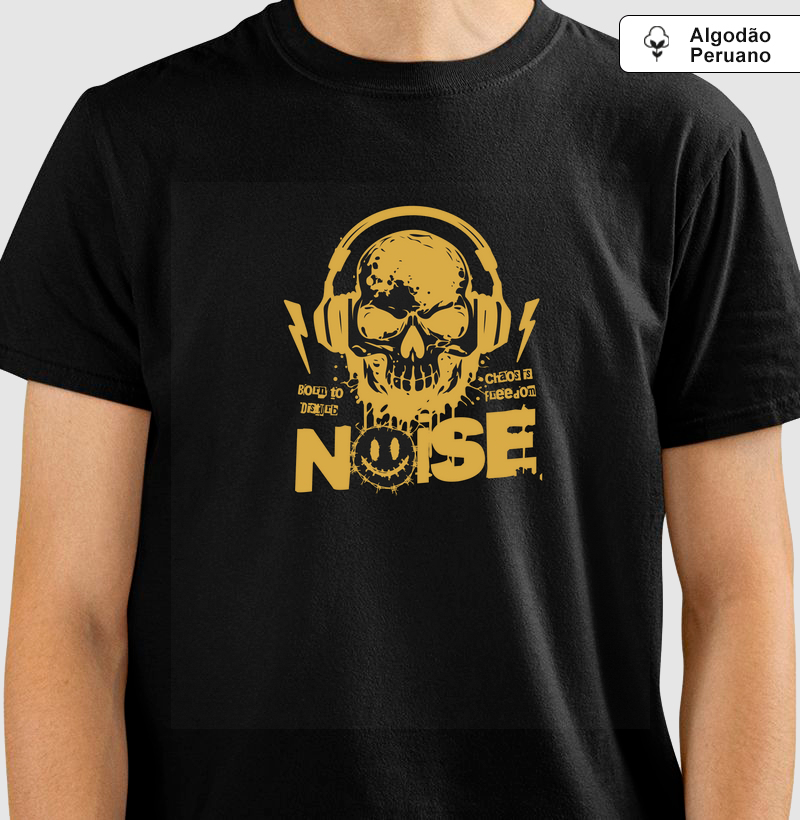 Camiseta Noise em Algodão Peruano