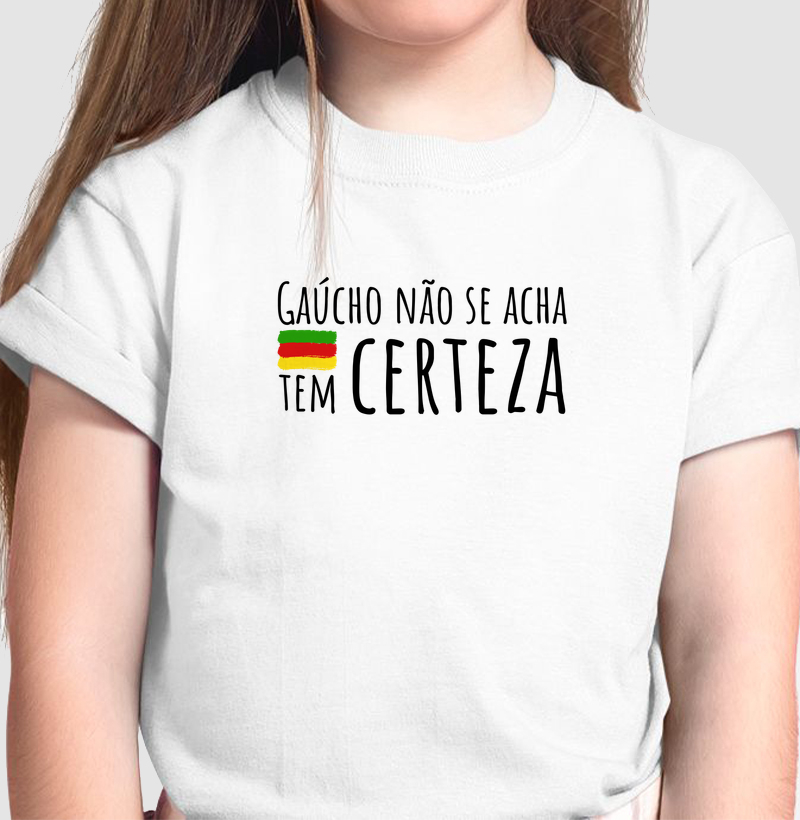 Camiseta Gaúcho não se acha (infantil)